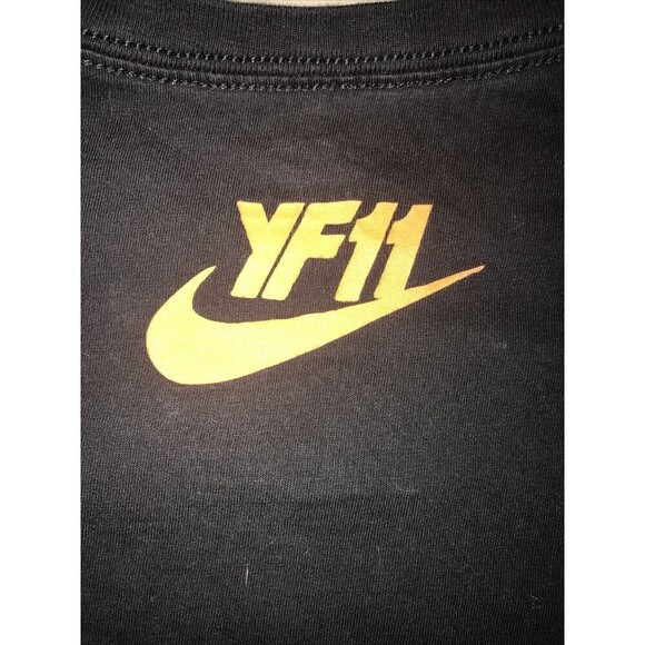 Nike T-Shirt Men's Size L Black Retreat Team Nike 2011 Rare Staff YF11 - Picture 5 of 5